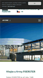 Mobile Screenshot of foerstergroup.cz