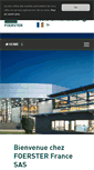 Mobile Screenshot of foerstergroup.fr