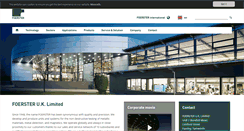 Desktop Screenshot of foerstergroup.co.uk